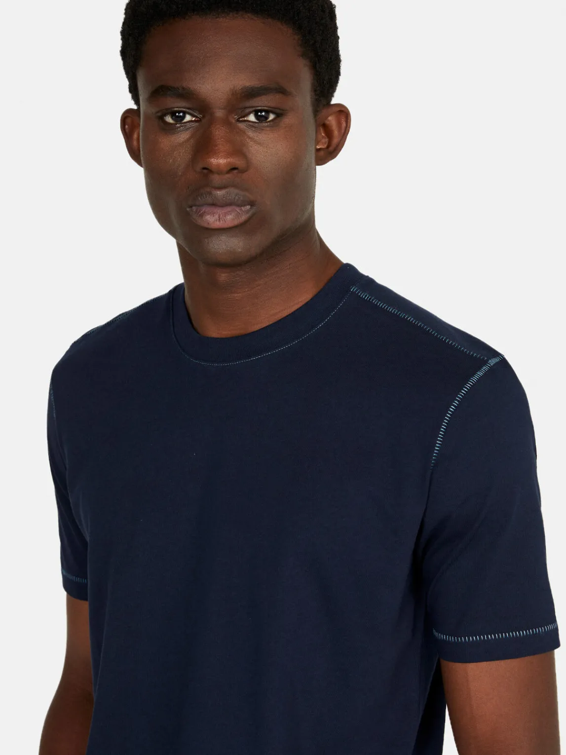 Men Sisley T-Shirts<100% Cotton T-Shirt