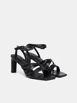 Women Sisley Shoes<100% Leather Sandals With Heels