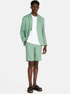 Men Sisley Trousers<100% Linen Bermudas