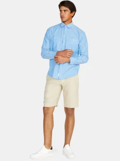 Men Sisley Trousers<100% Linen Bermudas