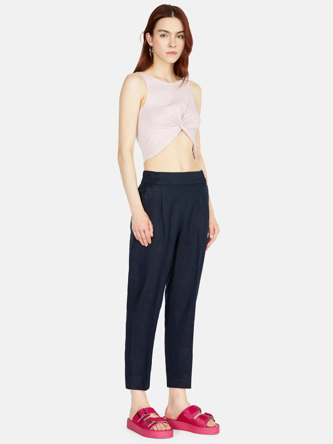 Women Sisley Trousers<100% Linen Joggers