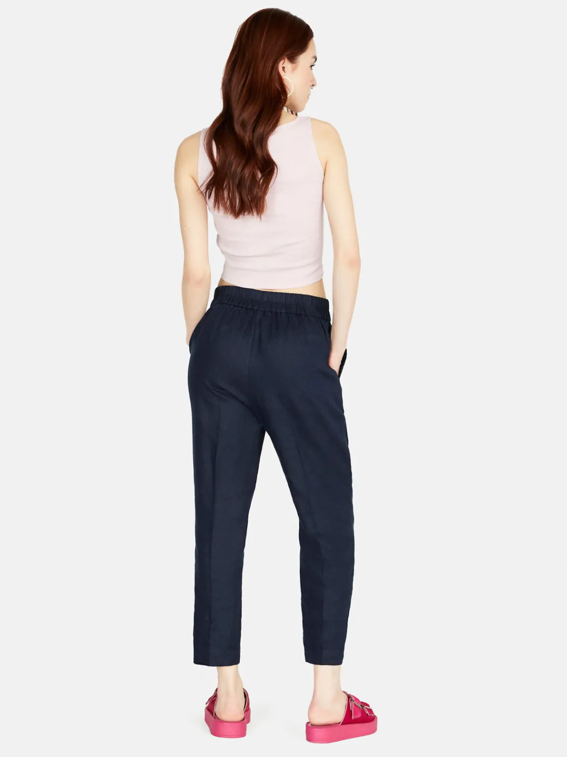 Women Sisley Trousers<100% Linen Joggers