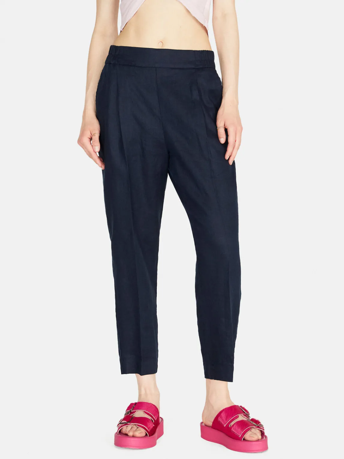Women Sisley Trousers<100% Linen Joggers