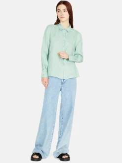 Women Sisley Shirts & Blouses<100% Linen Shirt