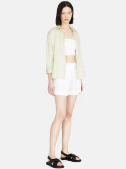 Women Sisley Trousers<100% Linen Shorts