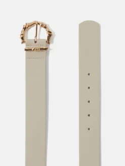 Women Sisley Accessories<Belt With Textured Buckle