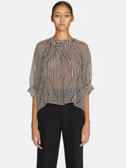Women Sisley Shirts & Blouses<Blouse In Printed Georgette