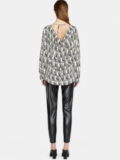 Women Sisley Shirts & Blouses<Blouse In Printed Satin