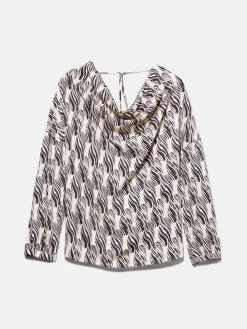 Women Sisley Shirts & Blouses<Blouse In Printed Satin