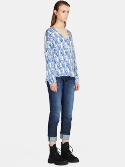 Women Sisley Shirts & Blouses<Blouse In Printed Satin
