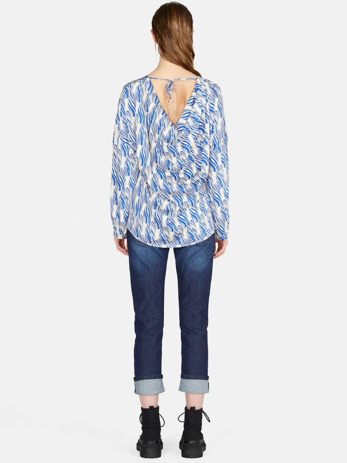 Women Sisley Shirts & Blouses<Blouse In Printed Satin