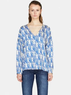 Women Sisley Shirts & Blouses<Blouse In Printed Satin