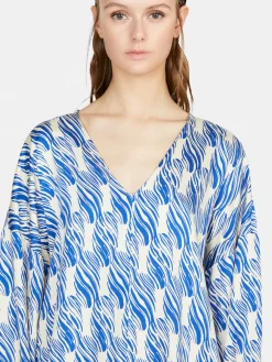 Women Sisley Shirts & Blouses<Blouse In Printed Satin