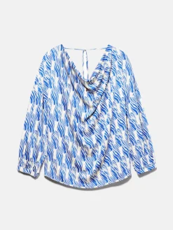 Women Sisley Shirts & Blouses<Blouse In Printed Satin