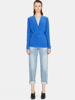 Women Sisley Shirts & Blouses<Blouse With Draping