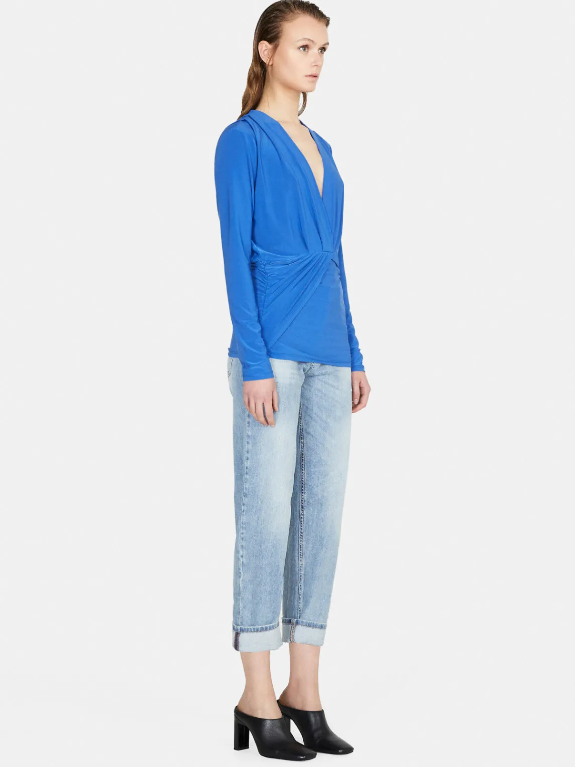 Women Sisley Shirts & Blouses<Blouse With Draping