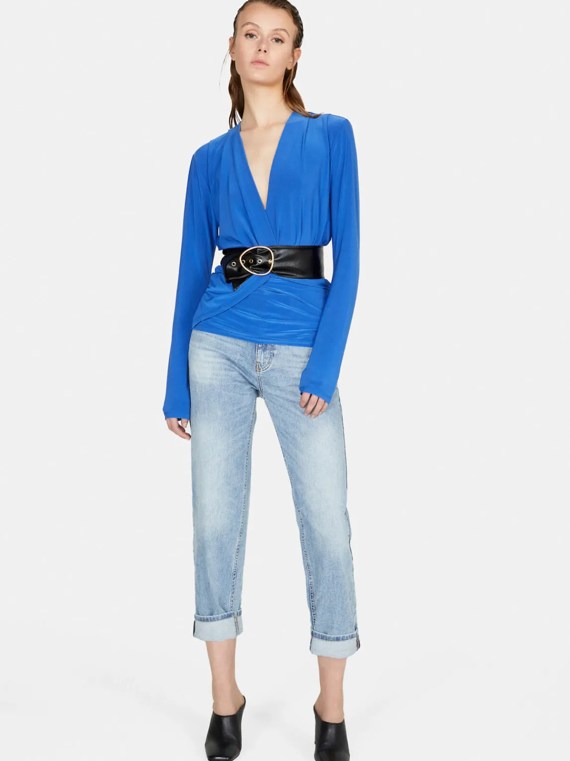 Women Sisley Shirts & Blouses<Blouse With Draping
