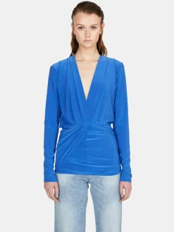 Women Sisley Shirts & Blouses<Blouse With Draping