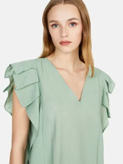 Women Sisley Shirts & Blouses<Blouse With Flaps
