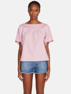 Women Sisley Tops & T-Shirts<Boxy Fit T-Shirt With Gathering