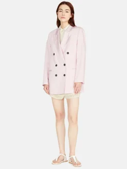 Women Sisley Jackets & Coats<Boy Fit Jacket In Linen Blend