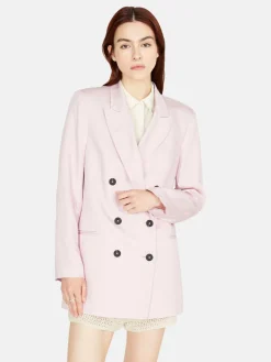 Women Sisley Jackets & Coats<Boy Fit Jacket In Linen Blend