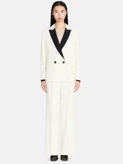 Women Sisley Jackets & Coats<Boy Fit Jacket With Contrasting Detail