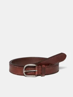 Men Sisley Accessories<Braided Belt In Leather