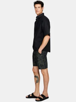 Men Sisley Trousers<Camouflage Bermudas