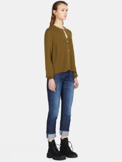 Women Sisley Jumpers & Knitwear<Cardigan With Ruffled Straps