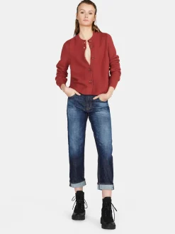 Women Sisley Jumpers & Knitwear<Cardigan With Ruffled Straps