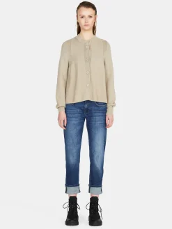 Women Sisley Jumpers & Knitwear<Cardigan With Ruffled Straps