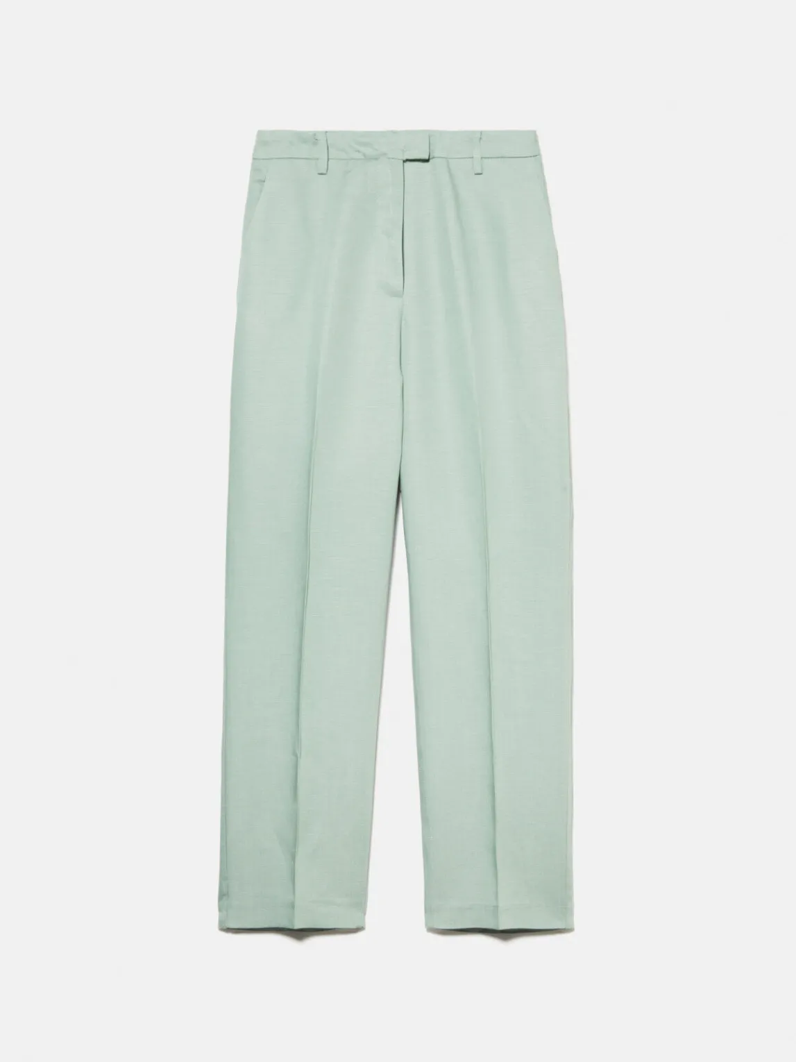 Women Sisley Trousers<Cigarette Trousers In Linen Blend