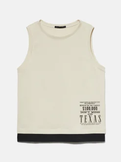 Boys Sisley Shirts & T-Shirts<Clashing Tank Top With Print