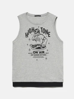 Boys Sisley Shirts & T-Shirts<Clashing Tank Top With Print