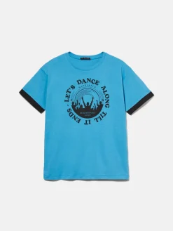 Boys Sisley Shirts & T-Shirts<Clashing T-Shirt With Print
