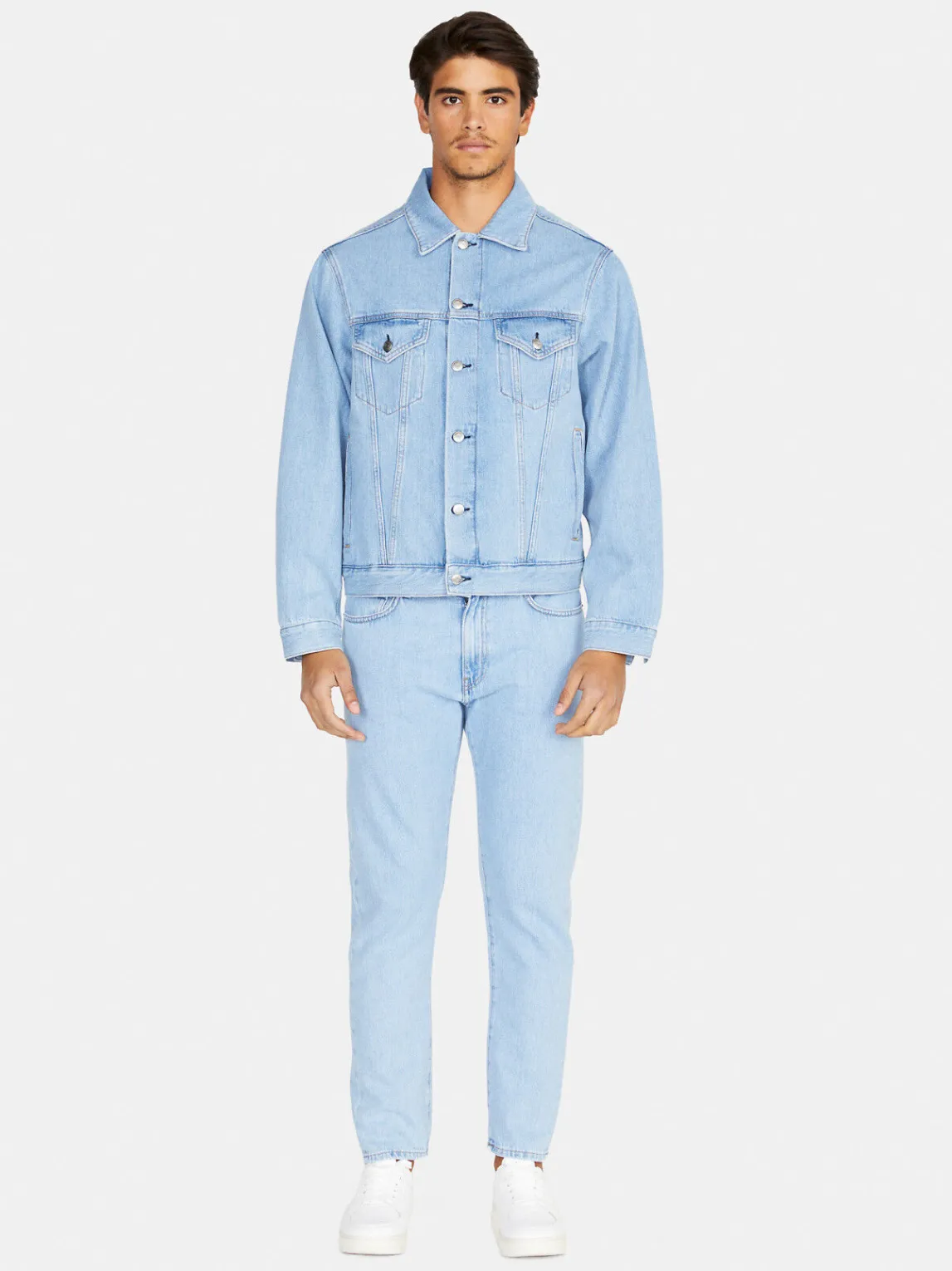 Men Sisley Jackets & Coats<Comfort Fit Denim Jacket