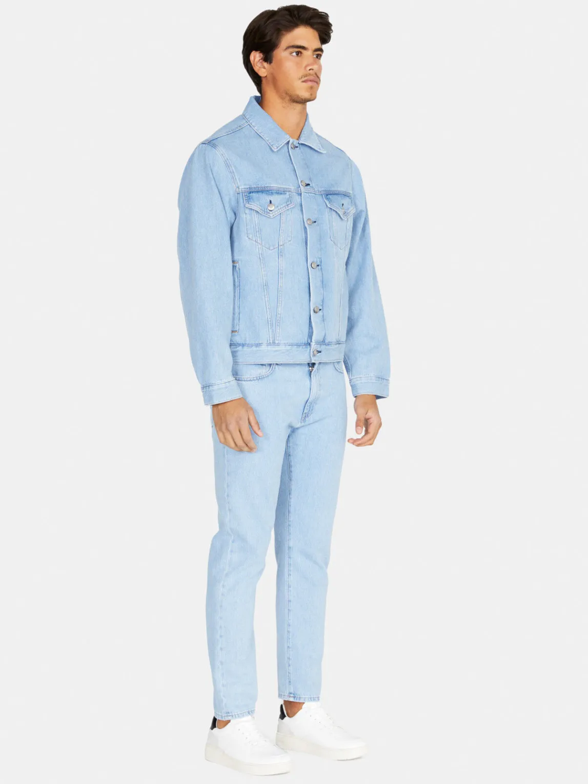 Men Sisley Jackets & Coats<Comfort Fit Denim Jacket