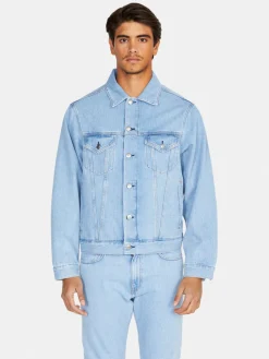 Men Sisley Jackets & Coats<Comfort Fit Denim Jacket