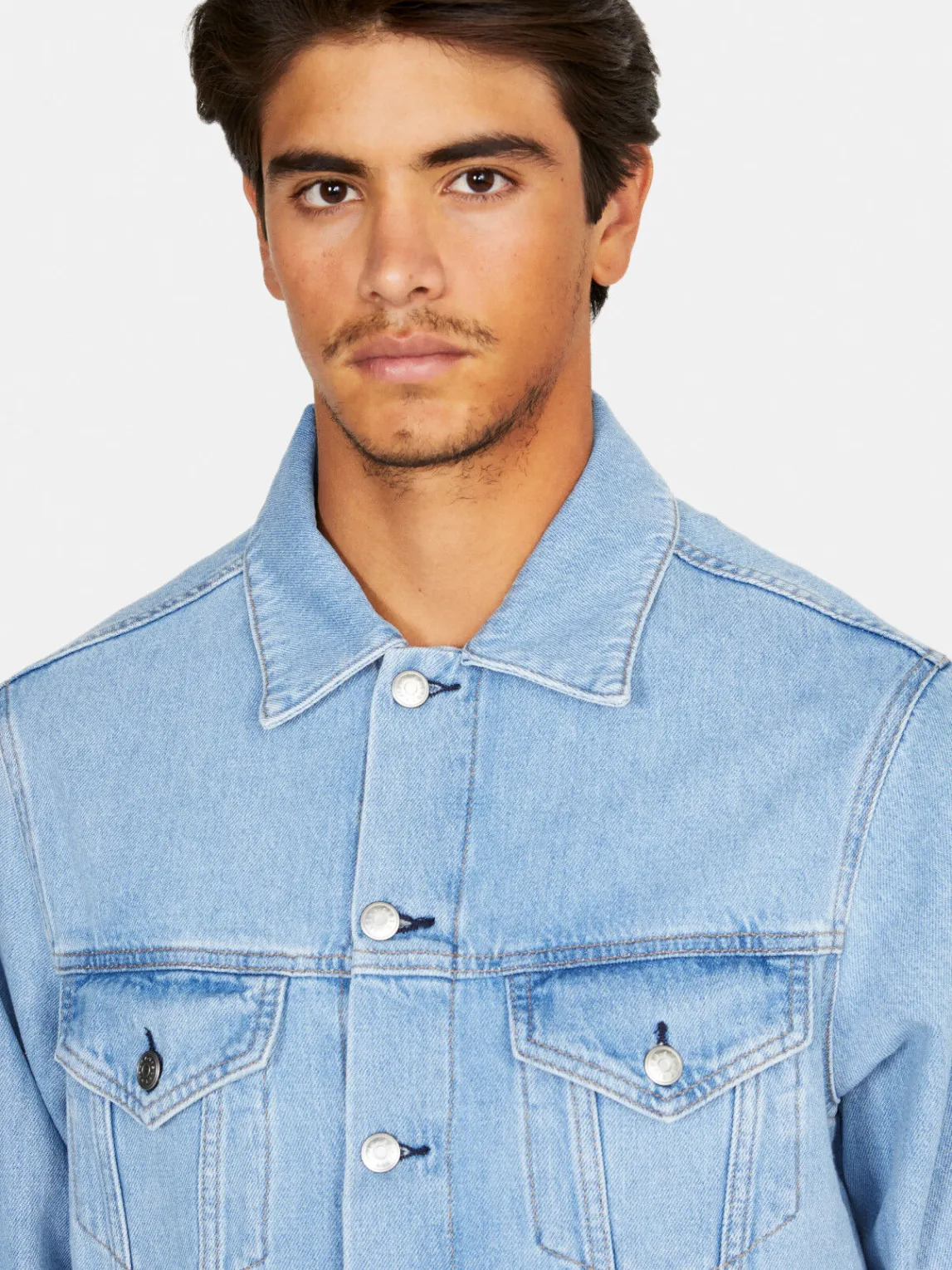Men Sisley Jackets & Coats<Comfort Fit Denim Jacket
