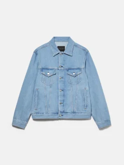 Men Sisley Jackets & Coats<Comfort Fit Denim Jacket