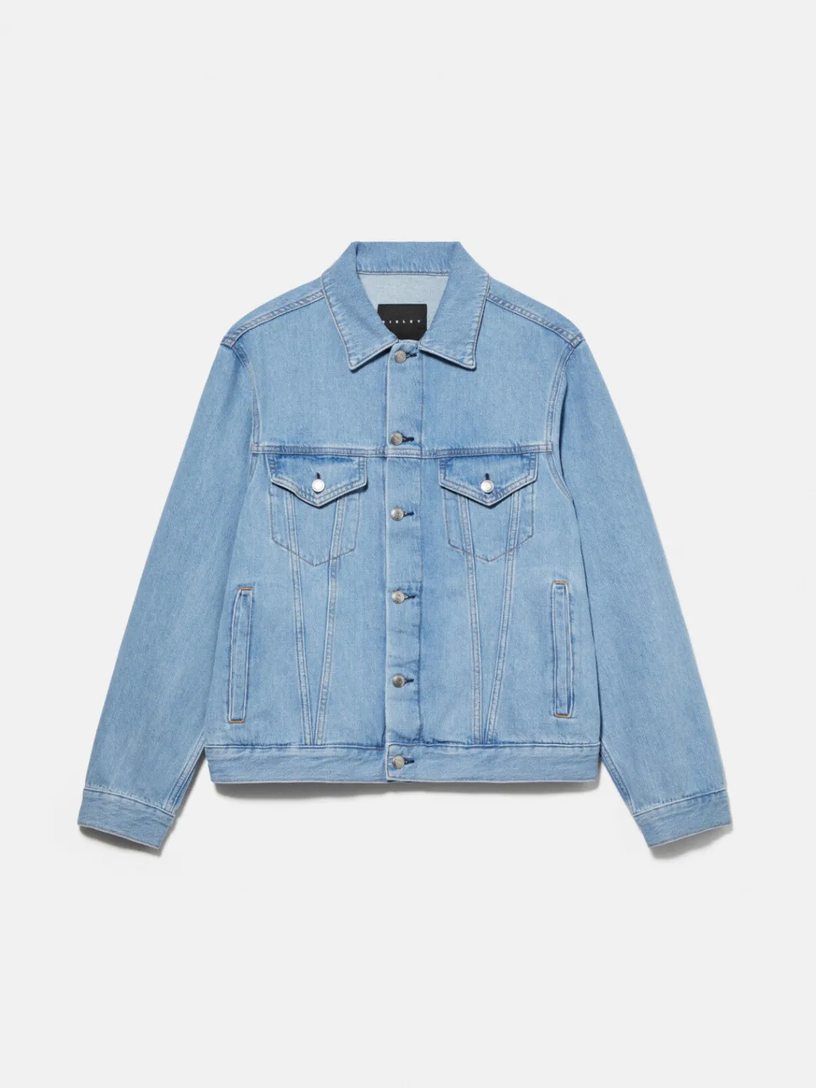 Men Sisley Jackets & Coats<Comfort Fit Denim Jacket