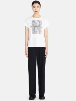 Women Sisley Tops & T-Shirts<Crew Neck T-Shirt With Print