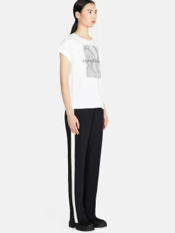 Women Sisley Tops & T-Shirts<Crew Neck T-Shirt With Print