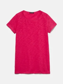 Women Sisley Tops & T-Shirts<Crew Neck T-Shirt With Raw Cut