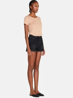 Women Sisley Tops & T-Shirts<Crew Neck T-Shirt With Raw Cut