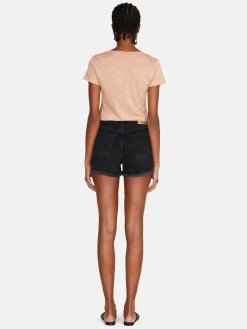 Women Sisley Tops & T-Shirts<Crew Neck T-Shirt With Raw Cut