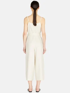 Women Sisley Dresses<Cropped 100% Linen Jumpsuit