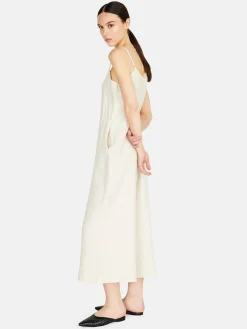 Women Sisley Dresses<Cropped 100% Linen Jumpsuit