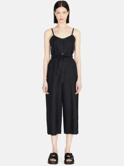 Women Sisley Dresses<Cropped 100% Linen Jumpsuit